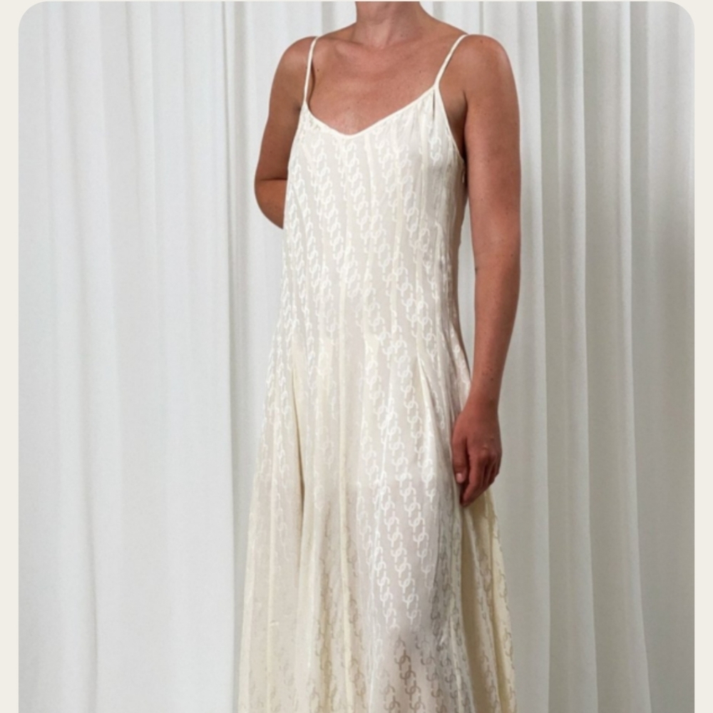 Birgitte Herskind Slip Luna Dress in Vanilla Sun Size 32 - Picture 3 of 16